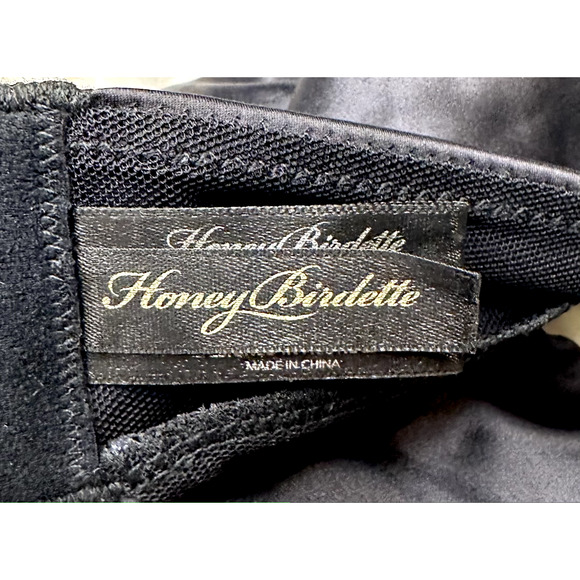 Honey Birdette MAX🖤 Black Leather Buckle Waspie Holster Garter XS - Picture 4 of 5